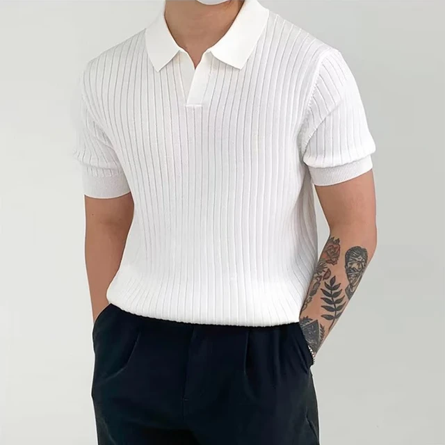 Rib Polo T-Shirt