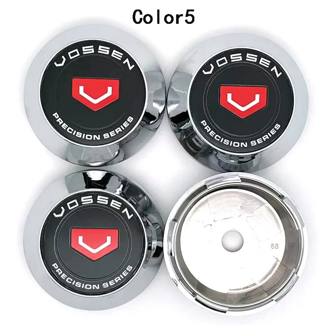 4PCS/Lot 65MM3 COLORS VOSSEN PRECISION SERIES Car Wheel Center Hub Cap Sticker Car Badge Emblem sticker