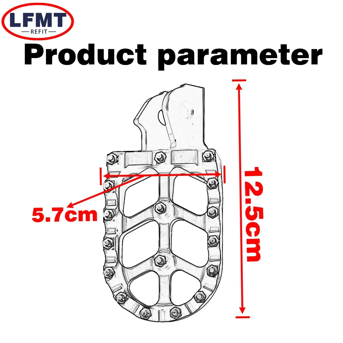 Motorcycle Accessories CNC Footpegs Foot Pegs Rests Pedals for Sur-Ron Surron Sur ron Light Bee S & Light Bee X Electric Dirt Bike Footrest