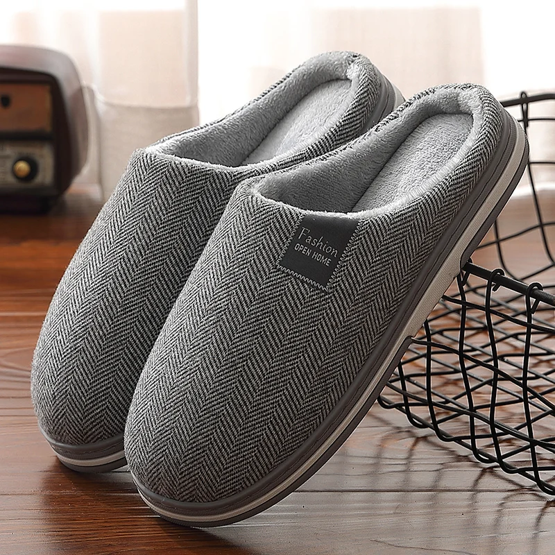 Big Size Men and Women Non-Slip Slippers for Winter