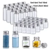 5pieces 5ml/6ml/7ml/10ml/14ml/18ml/20ml/25ml/30ml Glass Bottles with Aluminium Lids Small Mini Glass Jars 8 Sizes U-pick 1