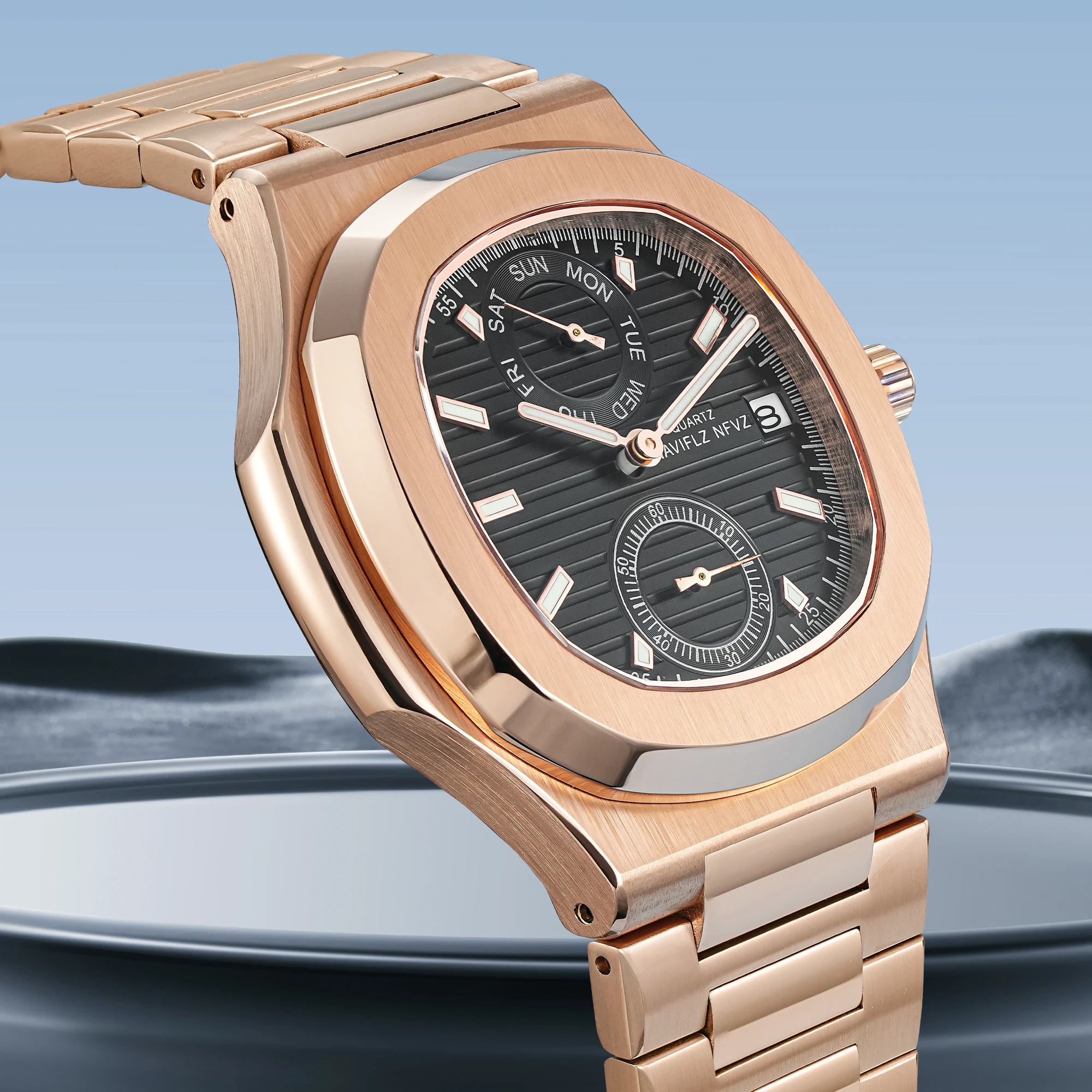 Orologi da uomo TOP Luxury Brand Cronografo Orologio sportivo da uomo Orologio al quarzo in acciaio inossidabile Orologio da polso da uomo d'affari Impermeabile - Image 4