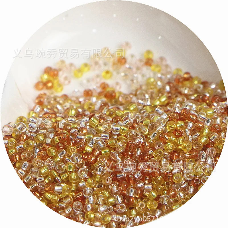 Filled Silver Glass Rice Beads for Handmade DIY Jewelry Accessories