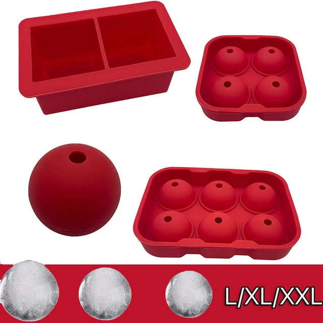 Silicone Ice Ball Maker Ice Block Mould For Whiskey Large Bpa Free