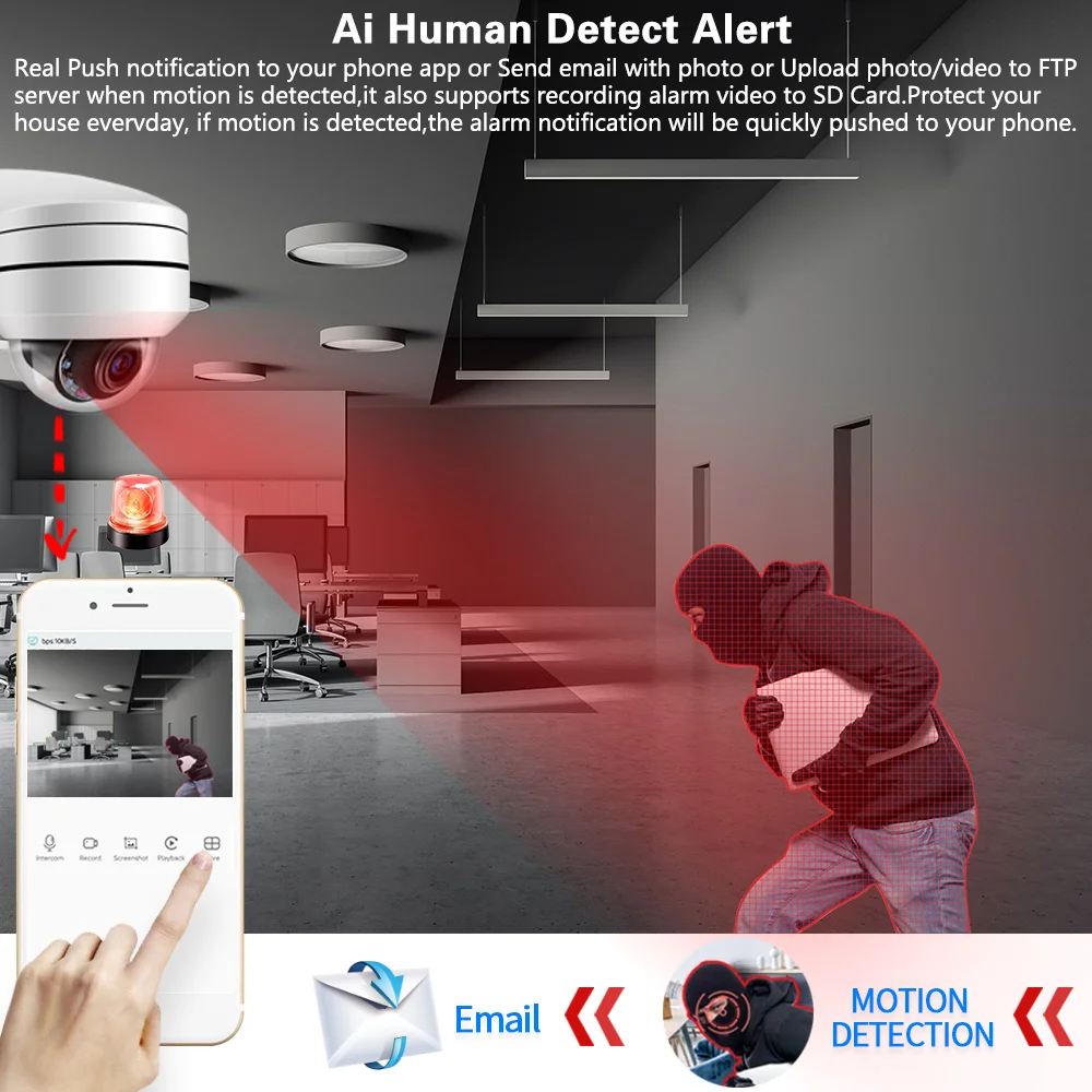 Wired CCTV 12X PTZ Zoom Face Analog Camera 5MP Outdoor Night Vision Video Surveillance Security Camera BNC For 4K AHD DVR System 4