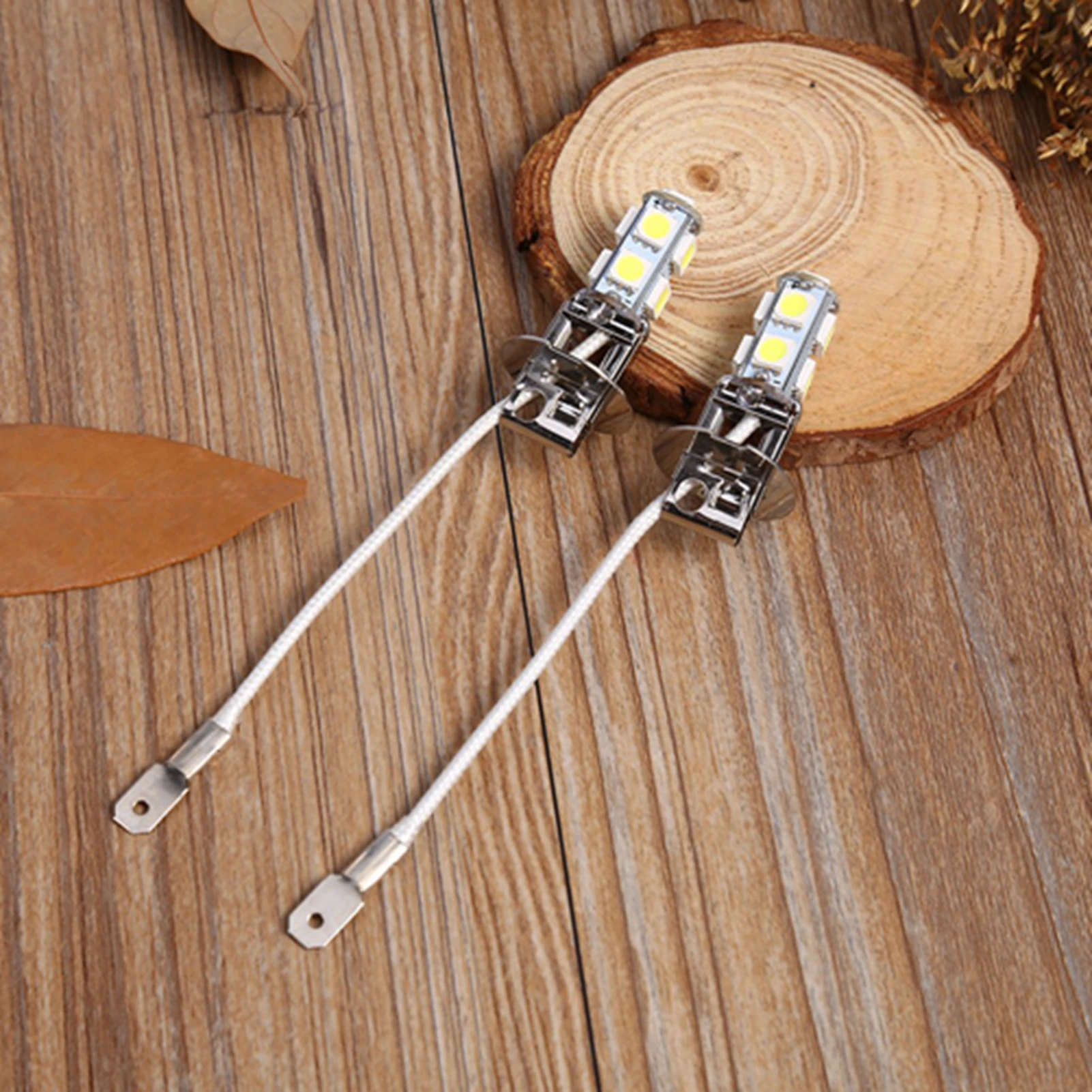 2x H3 5050 화이트 9 SMD LED DC12V 자동차 안개등 램프 LED 전구 6500K 9SMD H3 5050 9SMD H3 9SMD 안개등 램프 9SMD 안개등