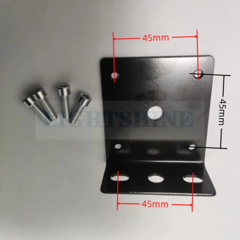 L Metal Plate Led Machine Tool Lamp Accessories Industrial Table Lamps 7 Fornt Shape Iron Bracket Square Base 45mmX45mm