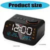 E28F Digital Alarm Clock Bedside Clocks with FM Radio and Voice Control Screen Activation Ringtone Infinitely Setting 6