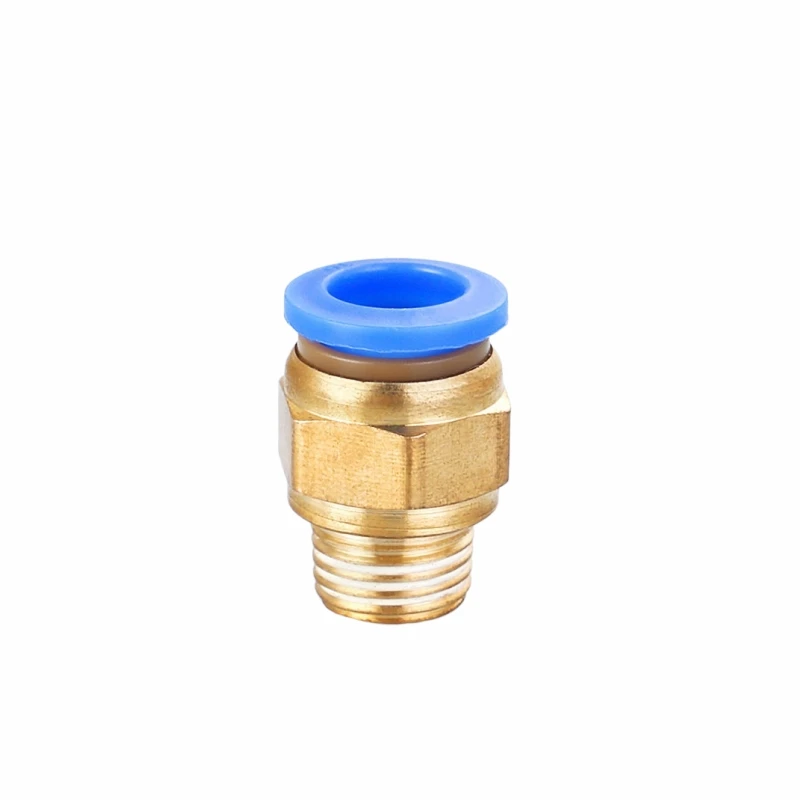 Pneumatic Air Connector Fitting PC 4/6/8/10/12mm Thread 1/8 1/4 3/8 1/2 Hose Fittings Pipe Quick Connectors pneumatic fitting connector