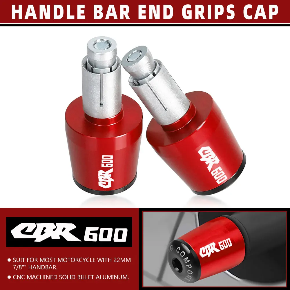 

For HONDA CBR600 F2,F3,F4,F4i SPORT/F CBR 600 CBR600F CBR600RR 1991-2016 Motorcycle Handlebar Grips Caps Handle Bar Ends Slider