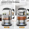 Razorri Electric Tea Maker 1.7L with Automatic Infuser for Tea Brewing, Stainless Steel Glass Kettle, Presets for 5 Tea Types 3