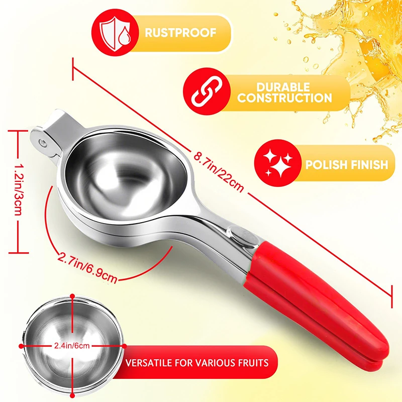 Description Picture 2 of itemã€”CC11ã€•Lemon Squeezer Extra Large, Lemon Squeezer Juicer Stainless Steel, Heavy Duty Manual Citrus Juicer Hand Press