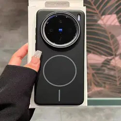 Luxury Slim Matte Shockproof Phone Case with Magnetic Wireless Charging Compatibility for Vivo S20 Pro (Black)