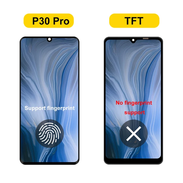 Écran De Remplacement Pour Huawei P30 Pro - 6.47" - LCD Tactile Avec Cadre Noir - Modèles VOG-L09/L29/AL00 - Kit Réparation Inclus