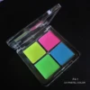 4 Color Fluorescent UV Pastel Cake Liner Water Activated Eyeliner For Children's Christmas Party Makeup With Liner Brush 3