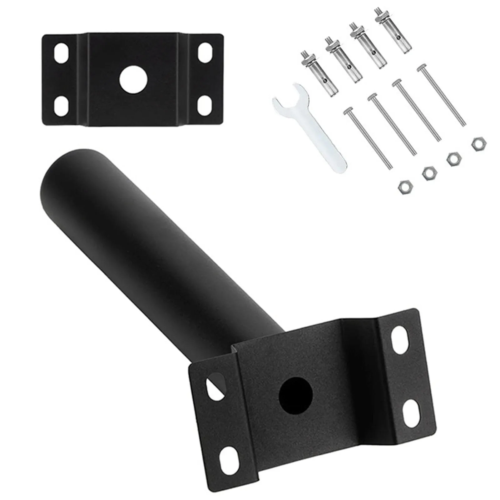 

26cm Light Steel Bracket Pole Kits Solar Lighting Mounting Bracket Multifunctional Light Pole for Flood Light Parking Lot Lights