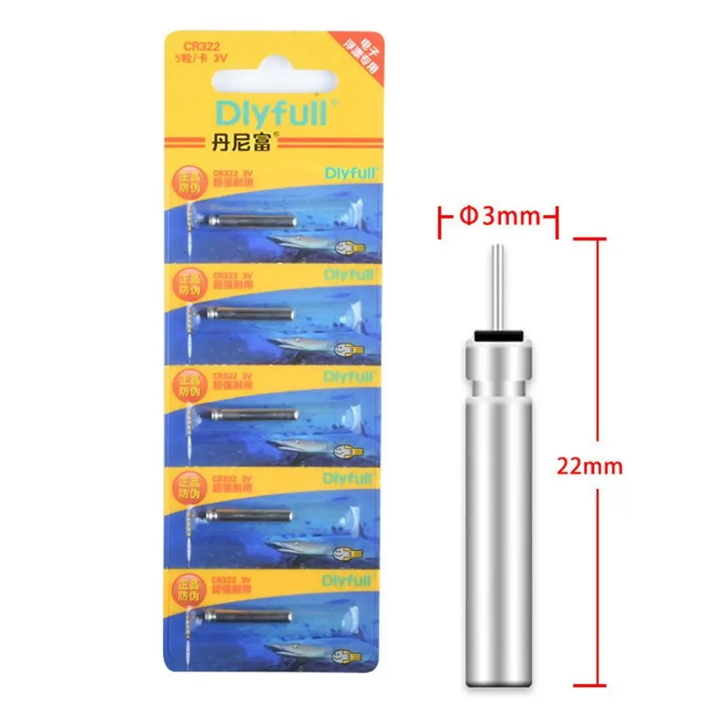 

5PCS CR425/CR311 /CR316/ CR322 Fishing Floats Lithium Pin Battery Leak Proof Long Life Battery For Night Fishing Accessory