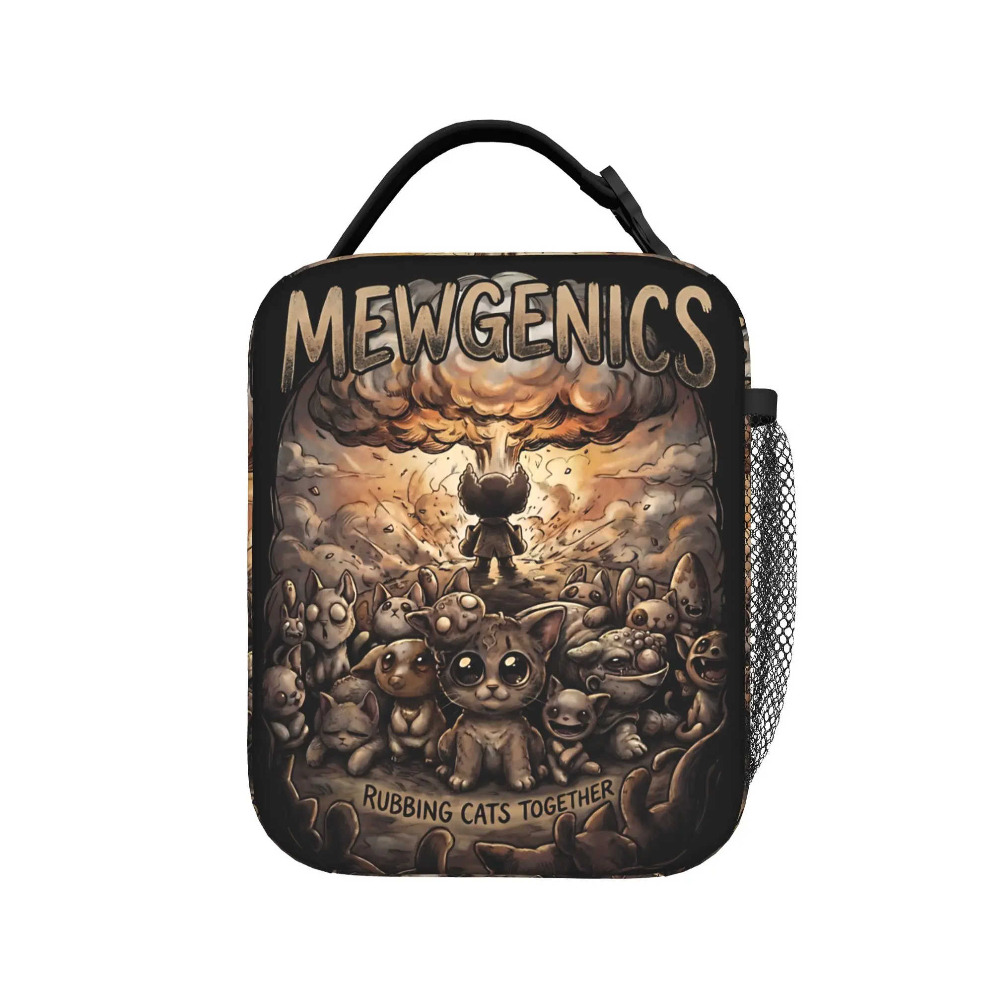 Mewgenics 게임 절연 도시락 가방 쿨러 가방 재사용 가능, 식사 용기 에드먼드 맥밀렌 대용량 토트 도시락 상자 해변 피크닉