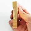 Luxury Brass Ligne2 Lighter Engraved Classical Sound Special Cigarette Smoking Tools Rechargeable Butane Gas Men Gift 3