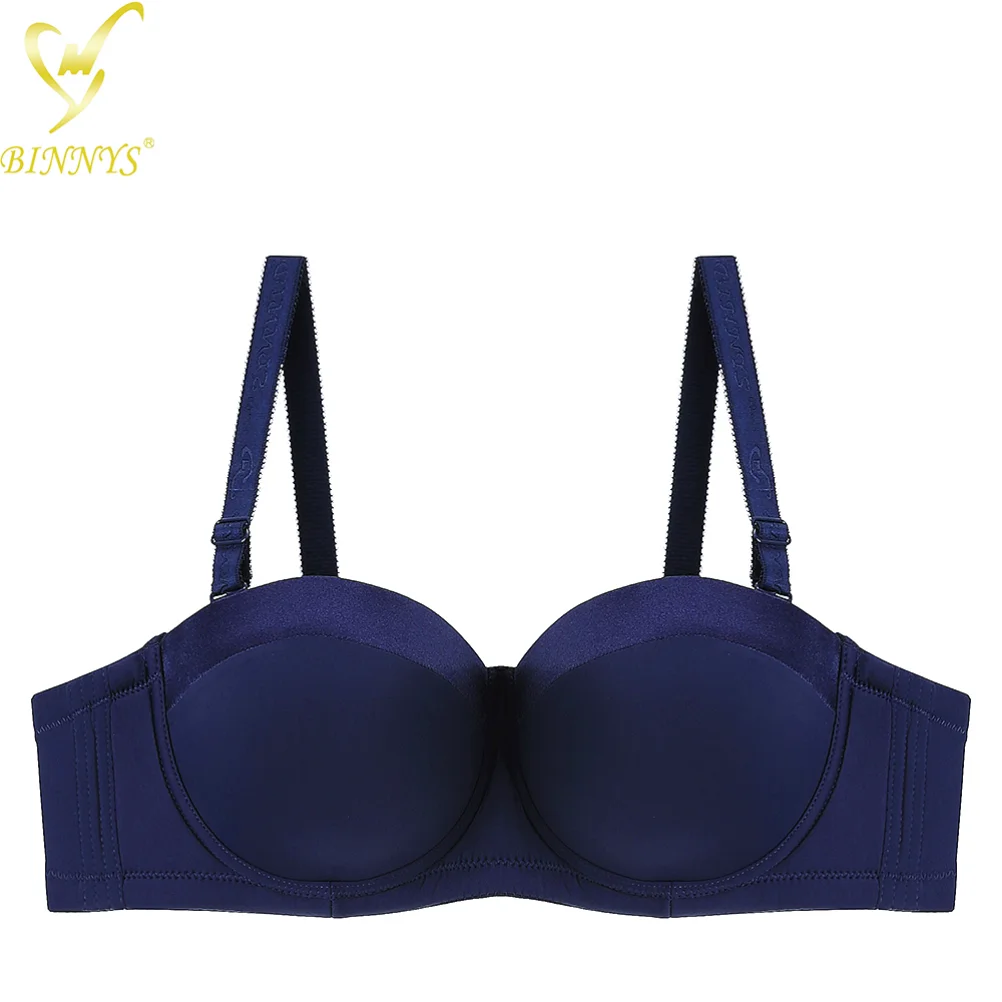 BINNYS Bra for Women 38c Strapless C Cup Without Straps Half Cup Sexy  Underwear Silicone High Quality Lingerie Ladies Bra