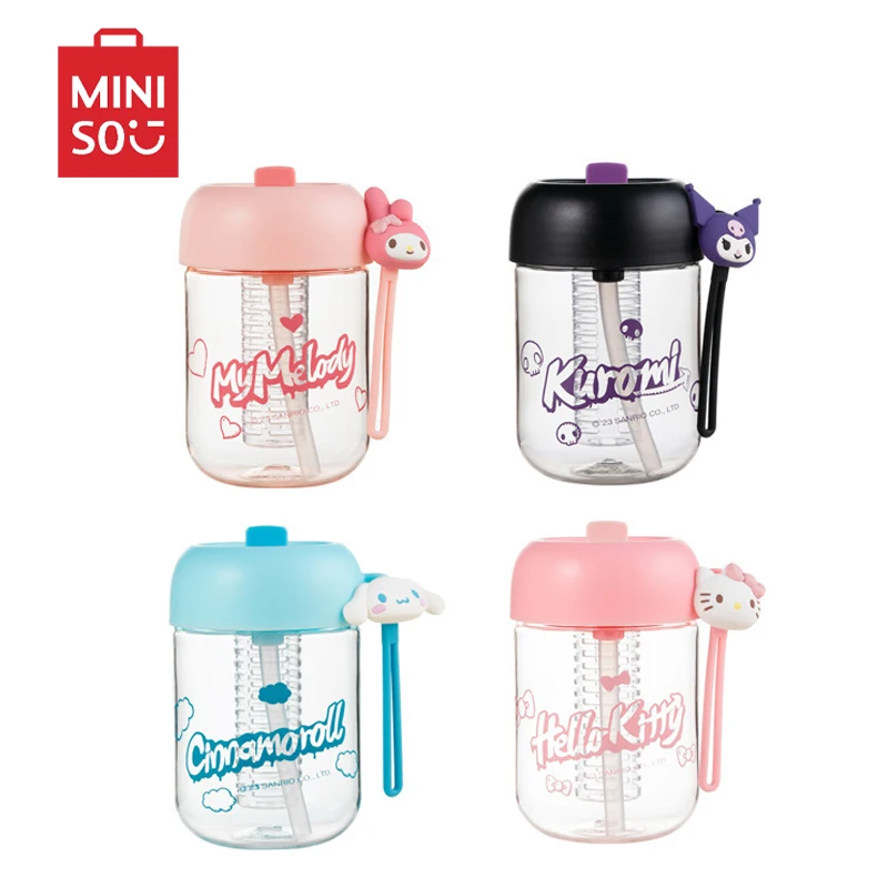 

Sanrios Hellokittys My Melody Cinnamoroll Kuromi Tritan Straw Cup милые портативные пластиковые чашки для девочек