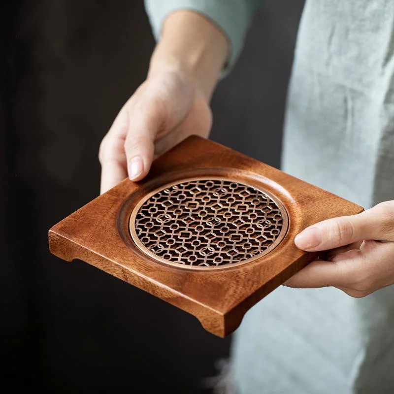Tea Tray Teapot Teacup Solid Wood Tray Mat Office Coffee Cup Trays Home Tea Ceremony Accessories wooden serving tray,tea tray,tea cup mat