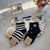Baby Mickey Socks Knit Soft Cotton Sock Kids Leisure sport Socks Infant Toddler Baby Boys Stripe Socks