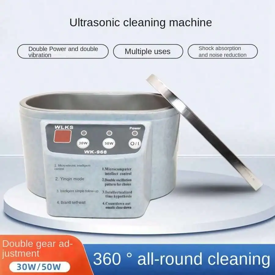30/50W Ultrasonic Cleaner Sonicator Bath 40Khz Degas For Home Watches Contact Lens Glasses Cleaner Machine Teeth Makeup Razor 1