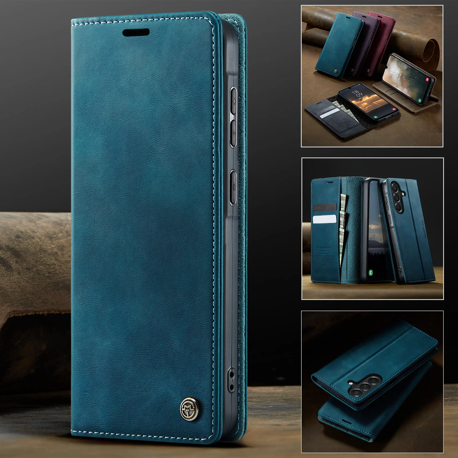 Luxurious Flip Leather Wallet Phone Case
