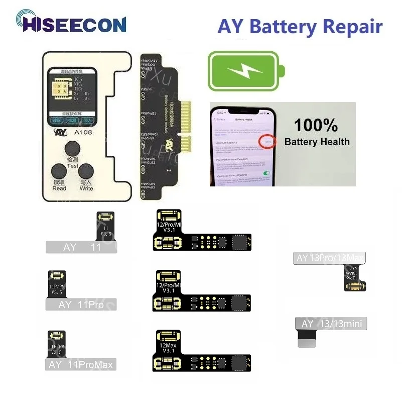 MasterXu Qianli Battery Flex for iphone 11 12 13 pro Max Mini Apple Power  Repair Replacement icopy Tag On Write Data Cable Tools