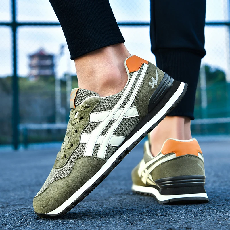 Double Star Training Walking Shoes, Breathable Mesh Sports Shoes, Versatile Fashion Trendy Men's Shoes, view 6
