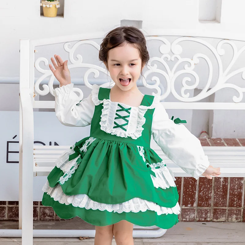 Autumn New Children Lolita Dress Sweet Foreign Style Lolita Dress Children's Fluffy Princess