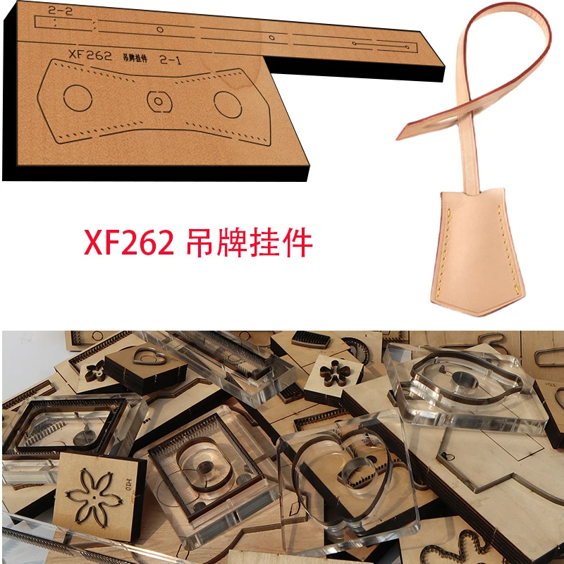 

New Japan Steel Blade Wooden Die Bag key bag knife mold Leather Craft Punch Hand Tool Cut Knife Mould XF262