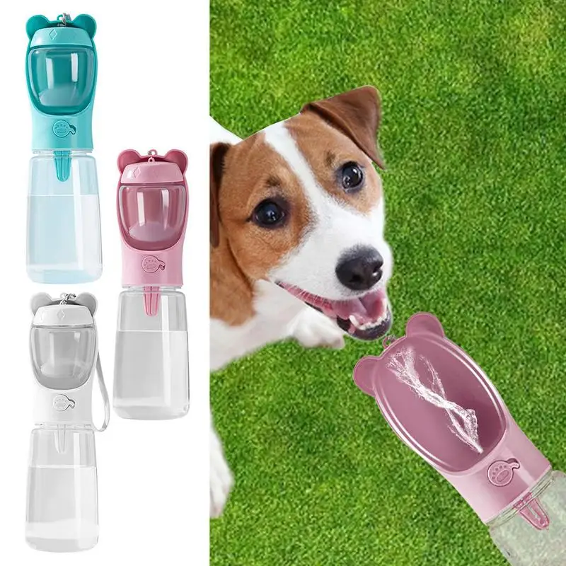 

Дорожная бутылка для воды для собак, контейнер для еды, портативная бутылка для воды 500 мл для собак, бутыль для воды для собак, кошек, кроликов, прогулок с щенками