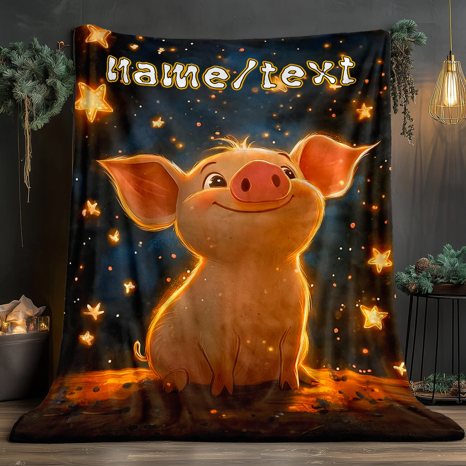 Bidesk Manta De Cerdo – Manta De Franela Suave Y Acogedora, Lindo Lechón De Cupcakes, Cálida Y Ligera Y Cómoda Para Sofá, Cama, Viajes Y Descanso Al Aire Libre, 50 X