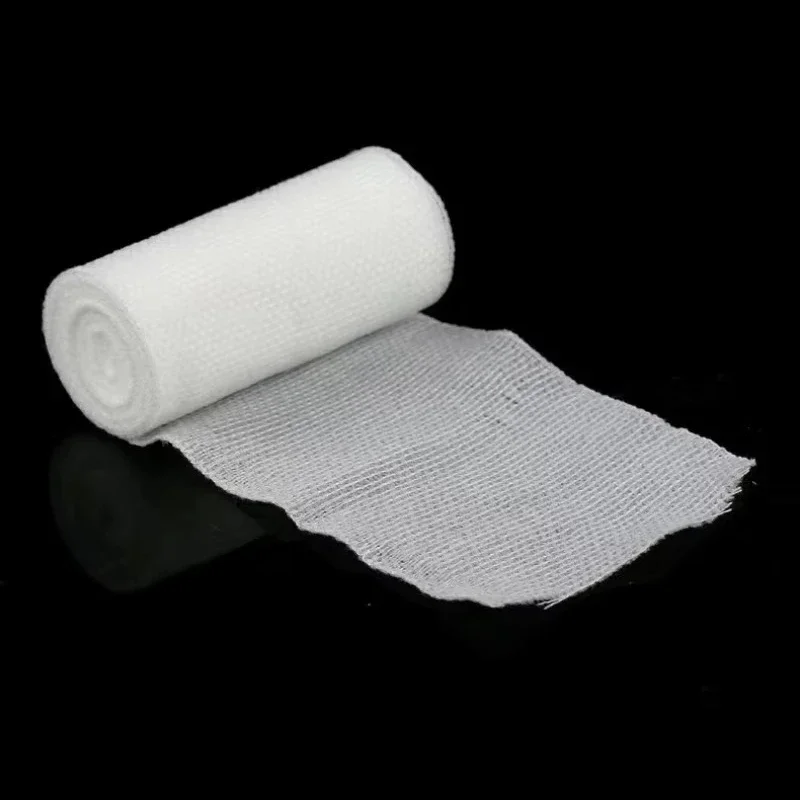 4.5m/roll Baby Children Elastic White Bandages First Aid Gauze Roll Adhesive Plasters Wound Dressing  Nursing Care Accessories