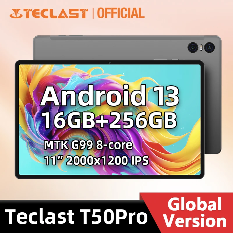 Teclast T50 Pro Tablet PC 11 pulgadas, 16GB+256GB, Android 13