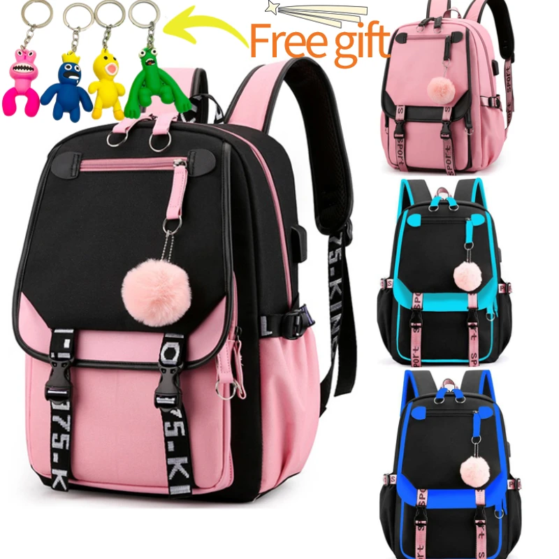 New Student Backpack Large School Bags For Girl Ins Korean Fashion
