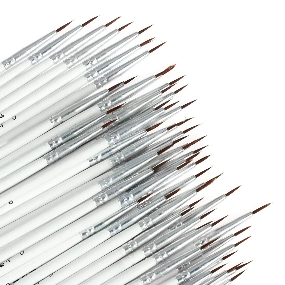 20pcs Thin Art Supplies Hand Painted Acrylic Hook Line Pen Paint Painting Brush Drawing 6