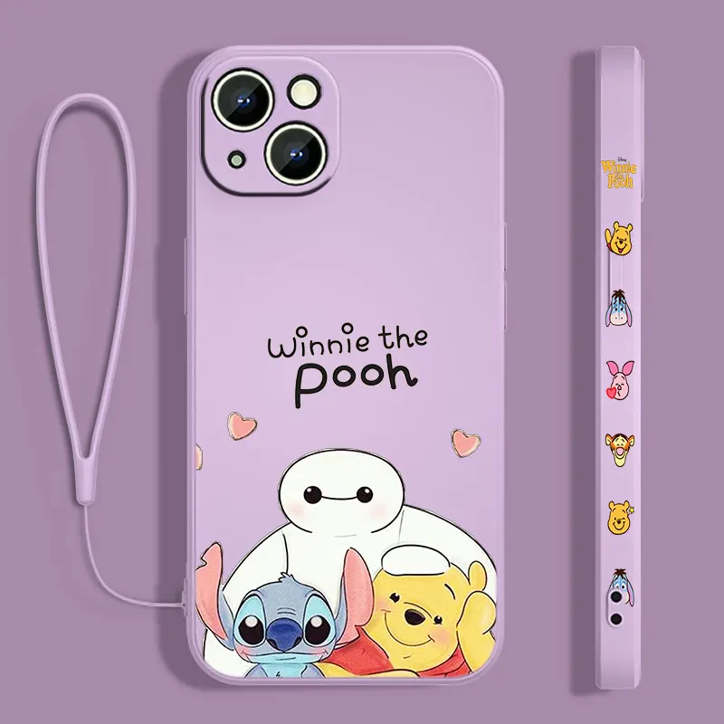 Disney Cute Winnie The Pooh Phone Case For Apple iPhone 15 14 13