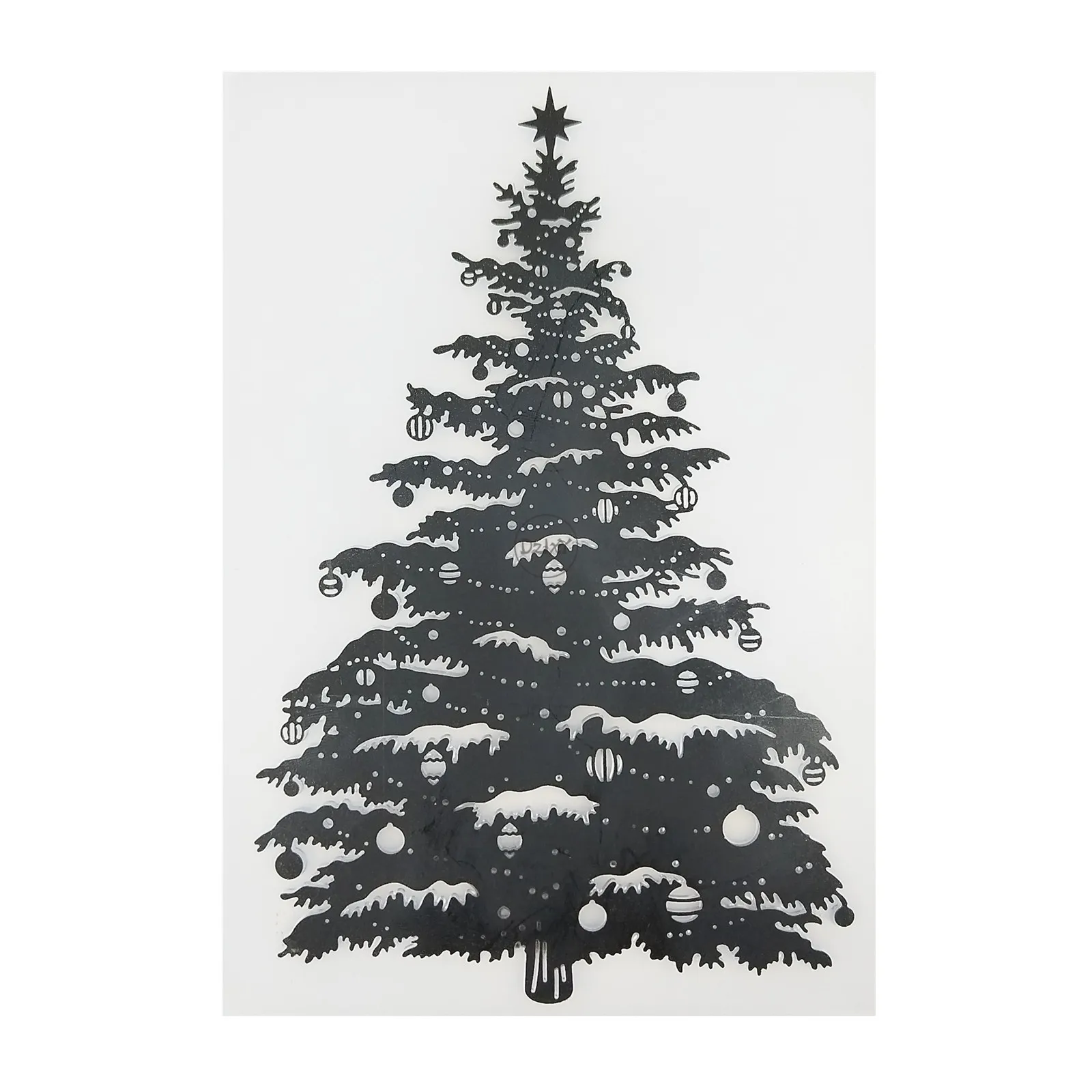 Christmas Tree Backdrop Embossing Folders for Scrapbooking Paper Album Cards Making Supplies 3D Plastic Stencils Crafts