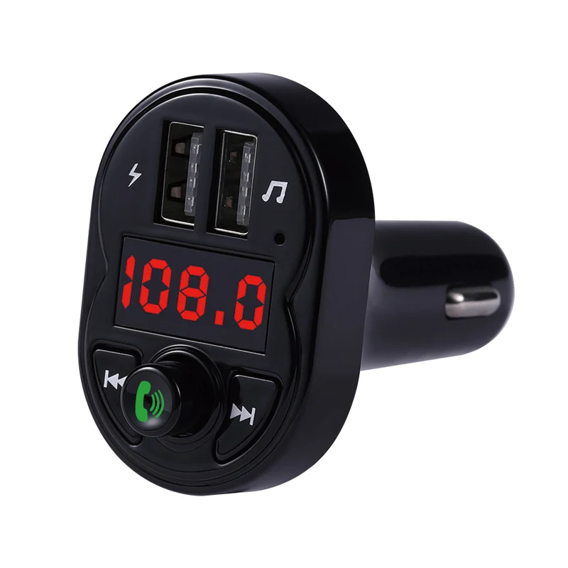 Bluetooth 5.0 FM Transmitter Handsfree Car Radio Modulator MP3 Player With Dual USB Super Quick Charge Adapter for Car