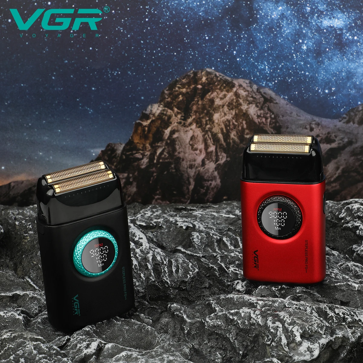 VGR ماكينة تشذيب الشعر ماكينة حلاقة محمولة احترافي...