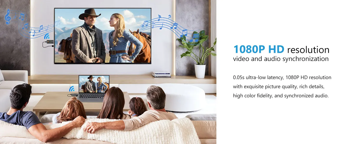 350M1080P Wireless Hdmi Video Transmitter and Receiver 5G Mini HDMI Extender for