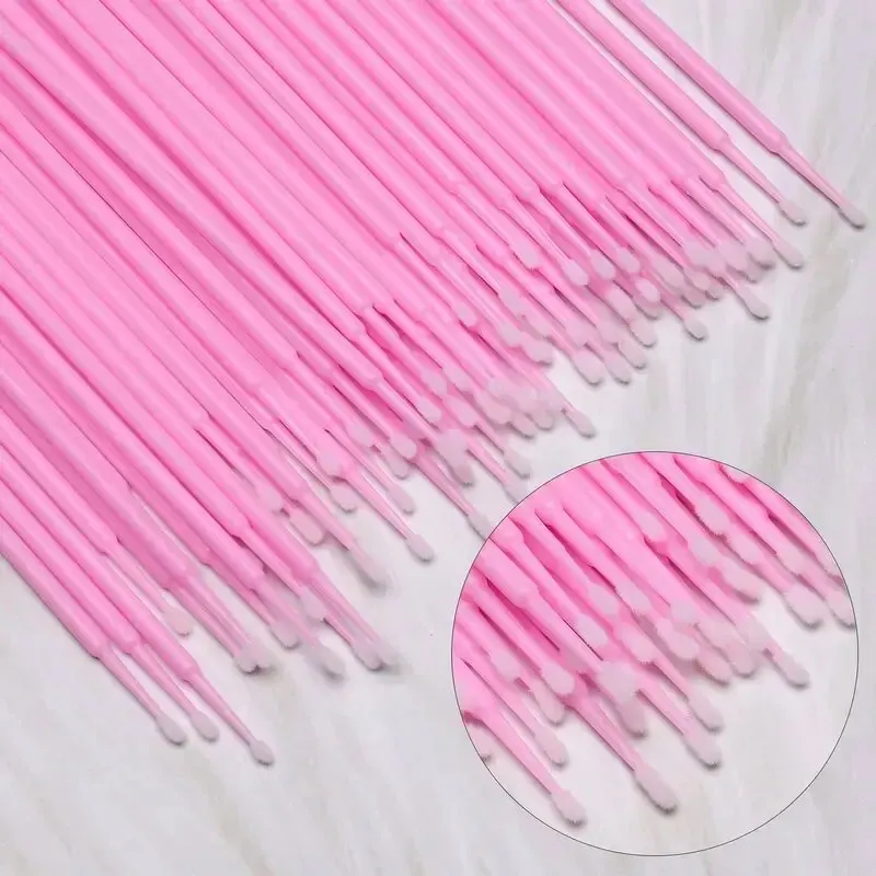 Disposable Applicators Brush Miniature Mascara Brush For Makeup Cleaning and Compatible Personal Care Pink