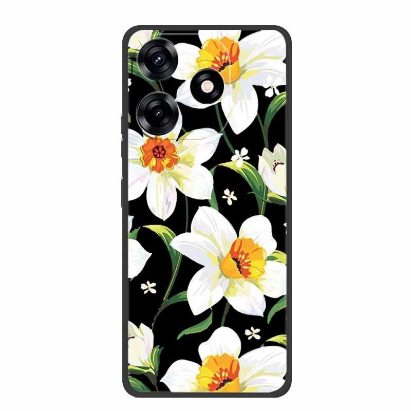 Premium Black Silicone Soft Phone Case - 6.6 Protective Back Cover Shell