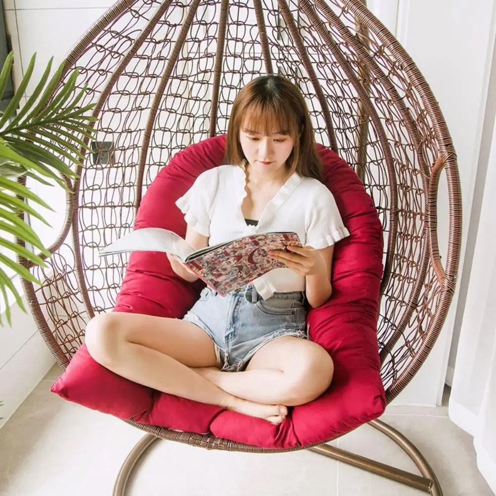 Balcony Egg Chair Cushion Seat Pad Swing Hanging Chair Mat Pillow Patio Garden Outdoor Thickened Hammock Rocking Chair Seat 2
