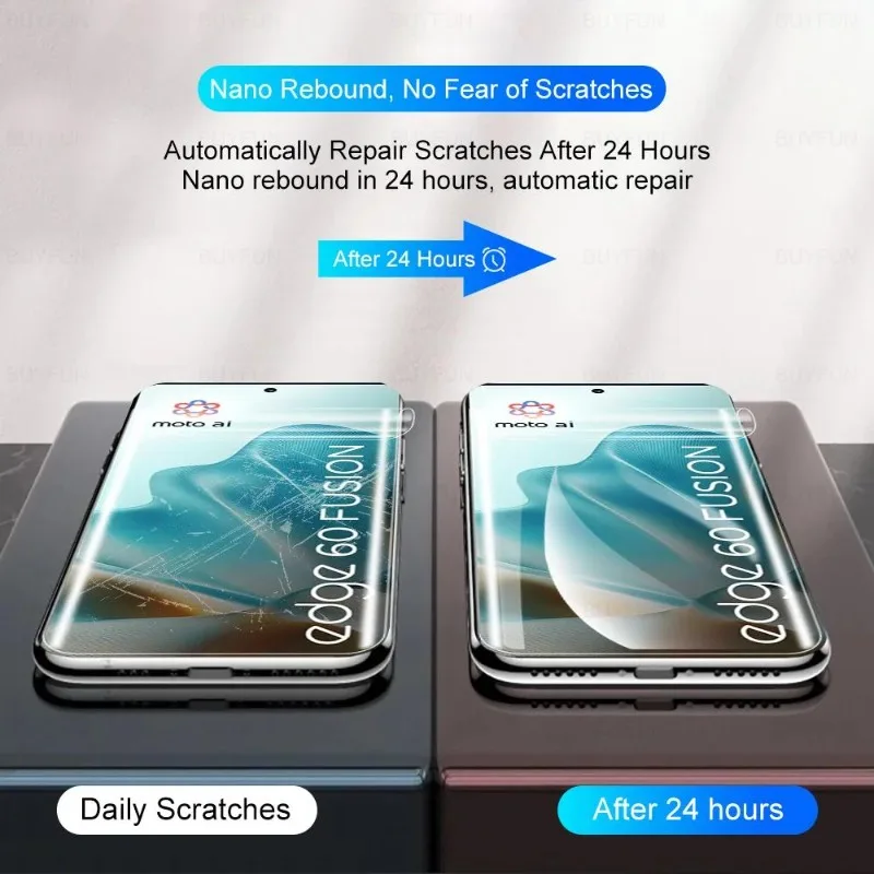Premium Full Coverage Hydrogel Screen Protector - 3 Pack