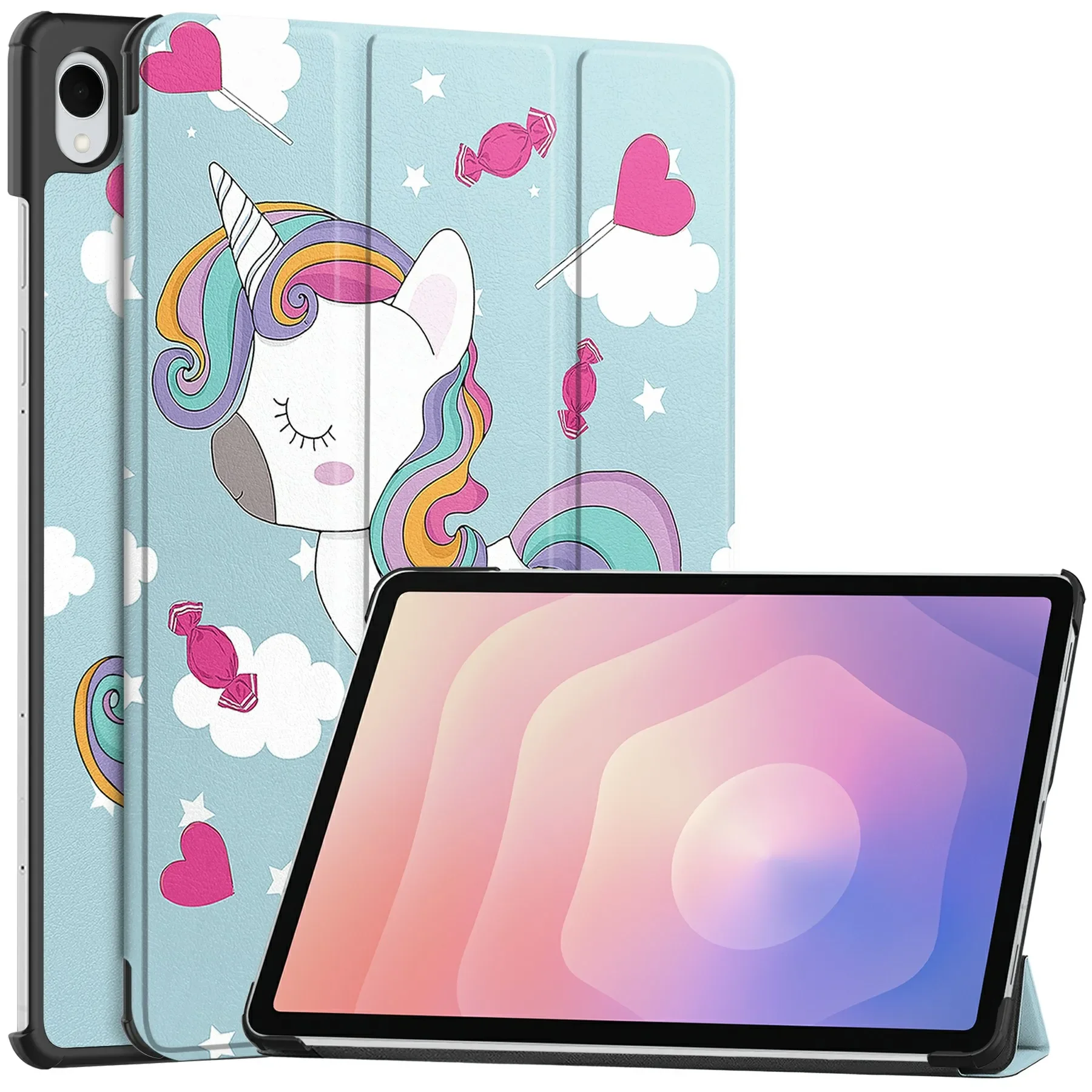 Pattern Print Leather Stand Tablet Case with Shockproof Protection
