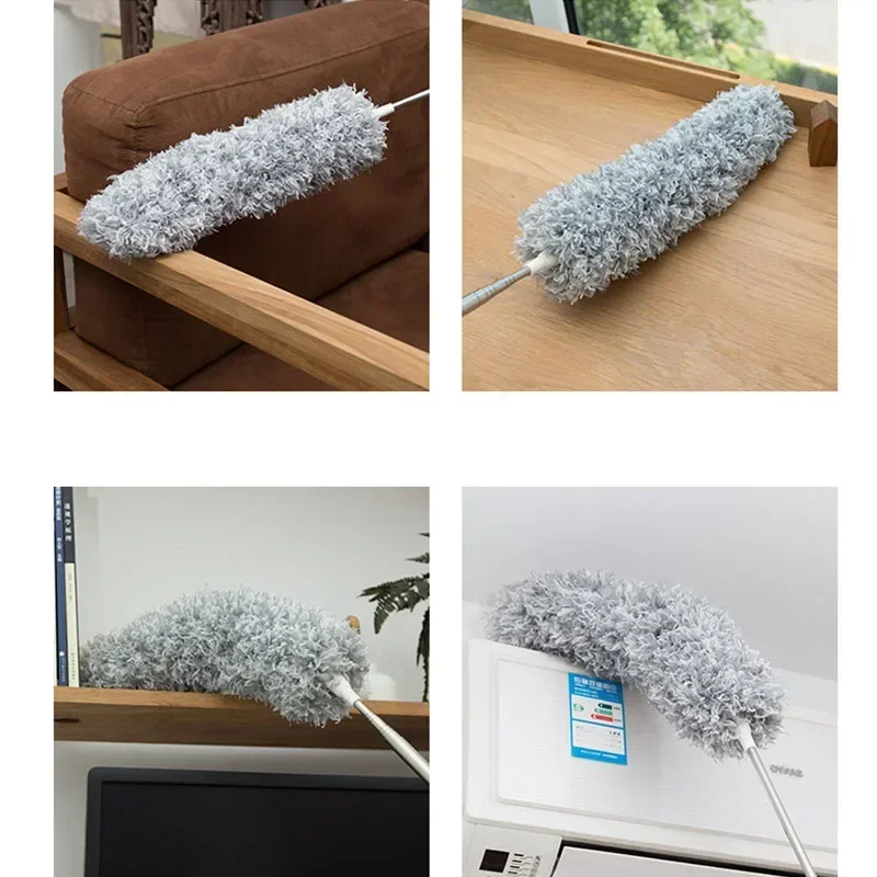 Telescopic Duster Brush 2025 280cm Adjustable Bending Feather Dust Cleaner Car Furniture Gap Cleaning Tool